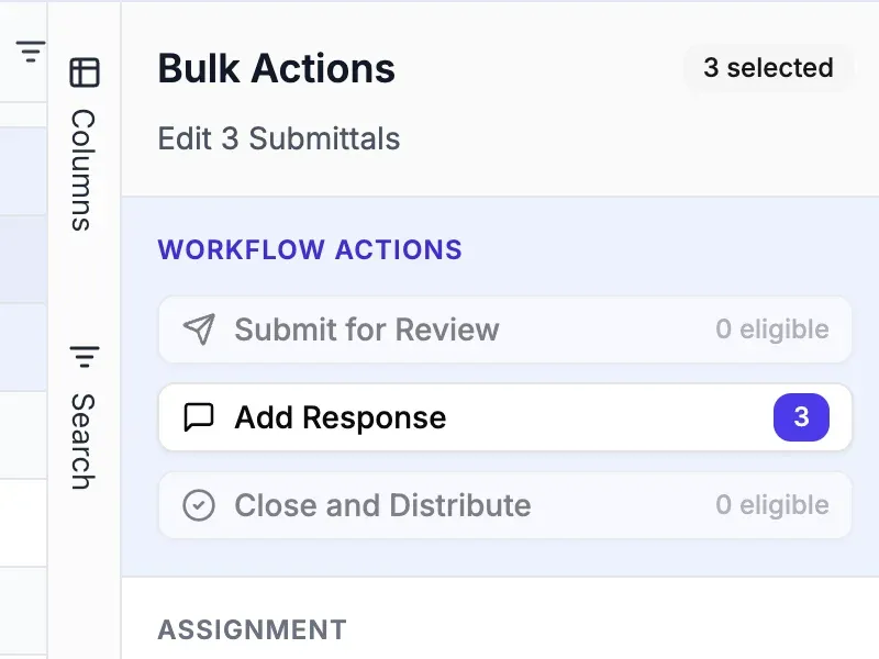 Bulk Editing & Workflow Actions